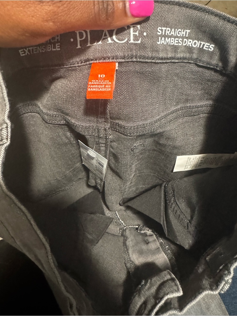 Children’s place  Slim Straight Charcoal Black Jeans